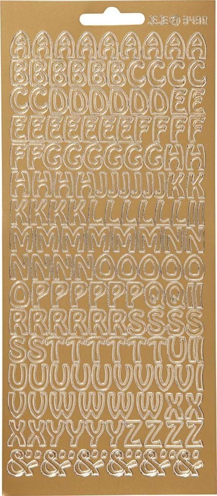 Focus Focus Stickers Gold Letters Design 1