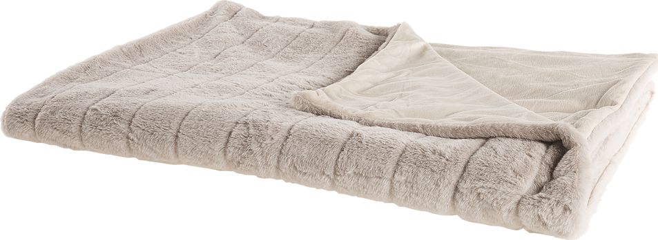 Beliani Koc 150 x 200 cm beżowy LABYAR