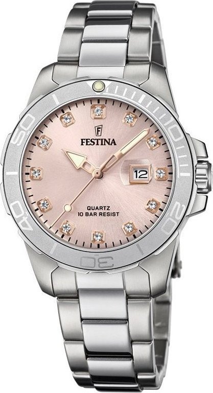 Zegarek Festina Zegarek damski Festina F20503-2 CYRKONIE srebrny
