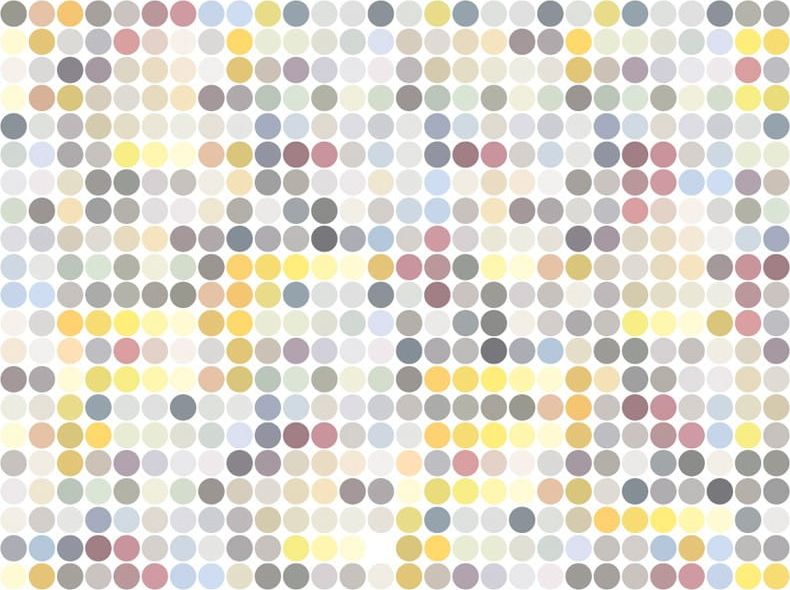 DecoNest Fototapeta - Colored polka dots - 250X193