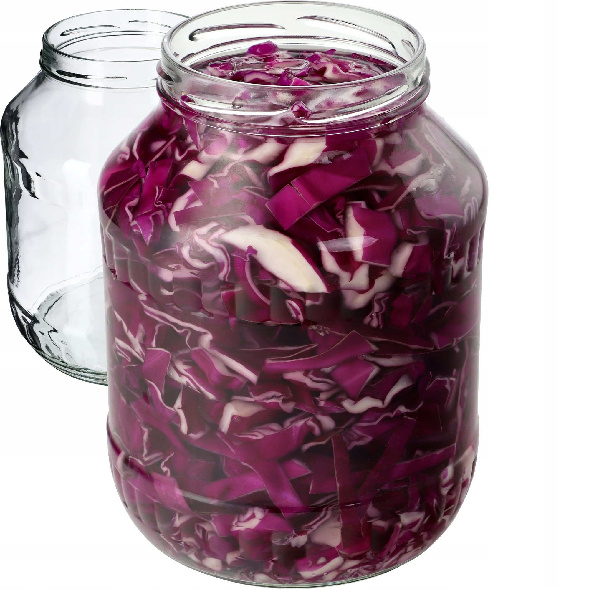 KADAX 2x Słoik Słój Szklany 1,7L Słoiki Na Przetwory Ogórki Nalewki miód