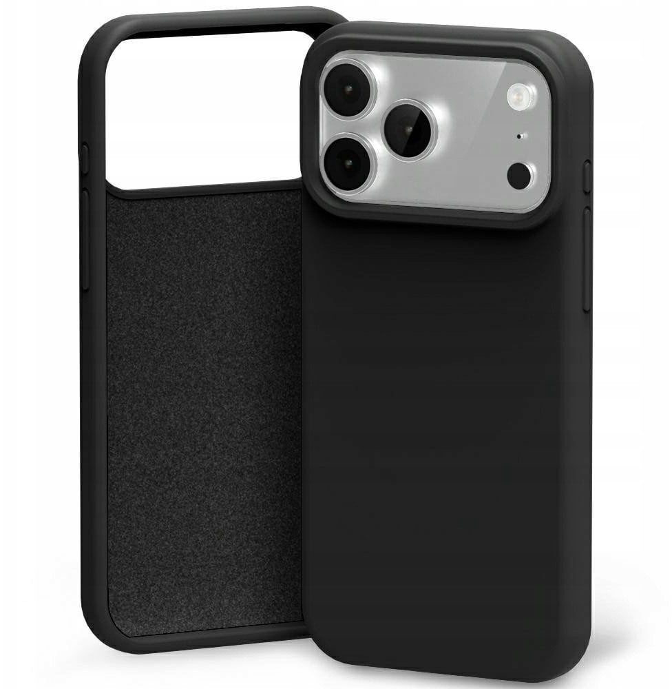 Etui Mercury Silicone do iPhone 17 Pro Max czarny