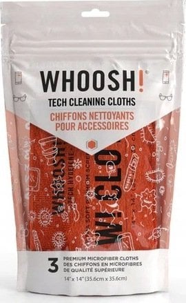 Whoosh 3XL Tech Cleaning Cloths - antybakteryjna ściereczka z mikrofibry 3szt.