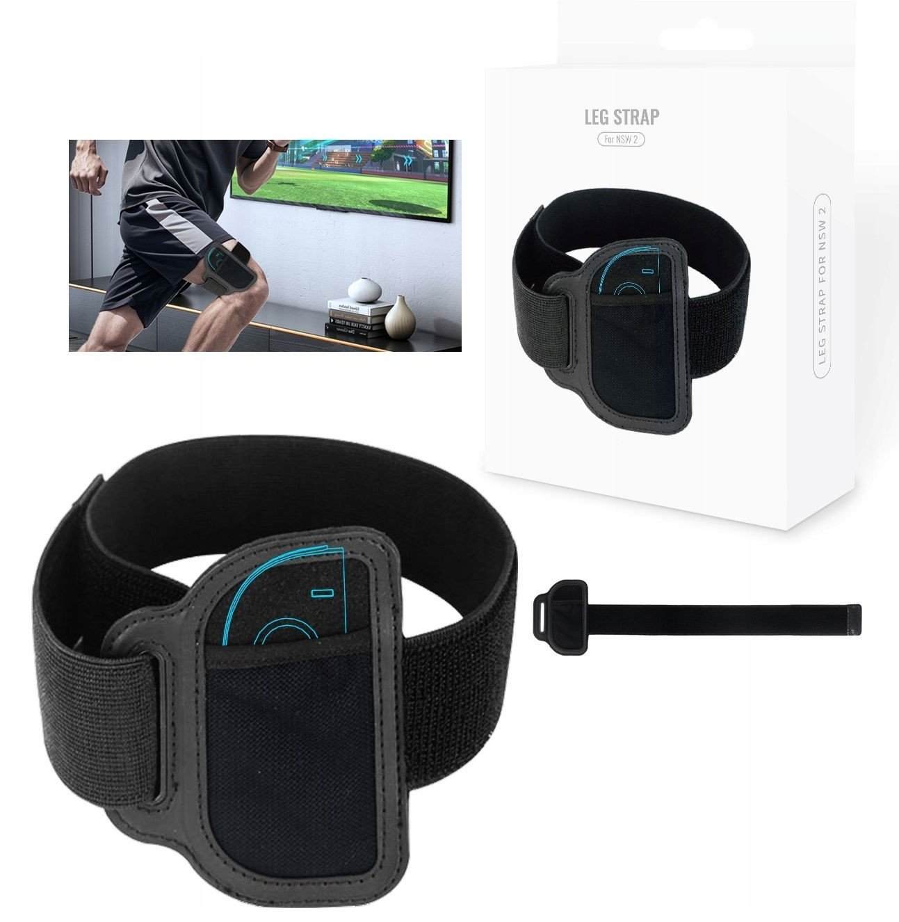 Opaska Pasek Uchwyt Na Nogę Na Joy-con Do Nintendo Switch 2 Nsw2 Leg Strap / Jys-ns2258