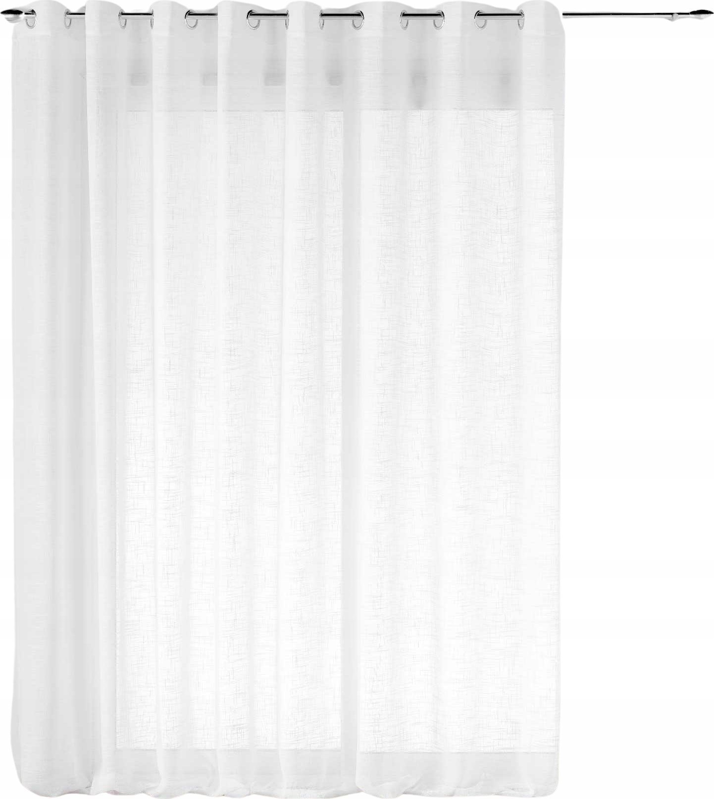 Douceur d`Interieur Szeroka firana na przelotkach, z efektem lnu, HALTONA, 300 x 240 cm