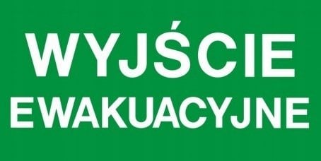 PIKTOGRAM DO OPRAWY MALER WYJŚCIE EWAKUACYJNE