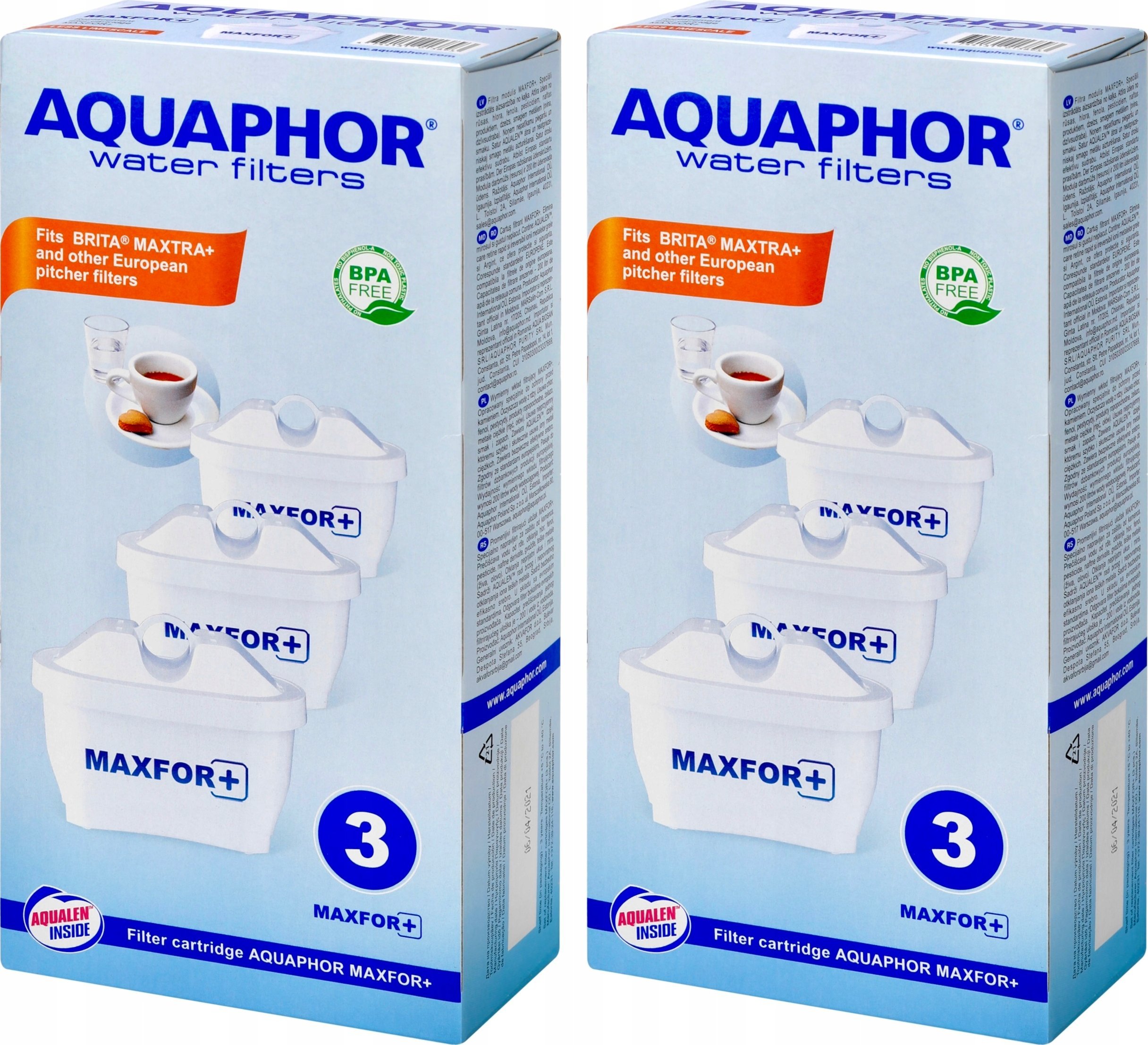 Wkład filtrujący Aquaphor Maxfor+ 6 szt.