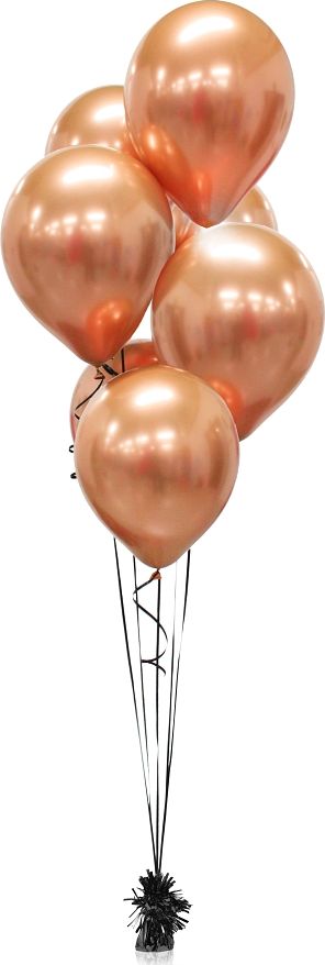 GoDan Balony chromowane Miedziane, B&C, 30 cm, 50 szt.