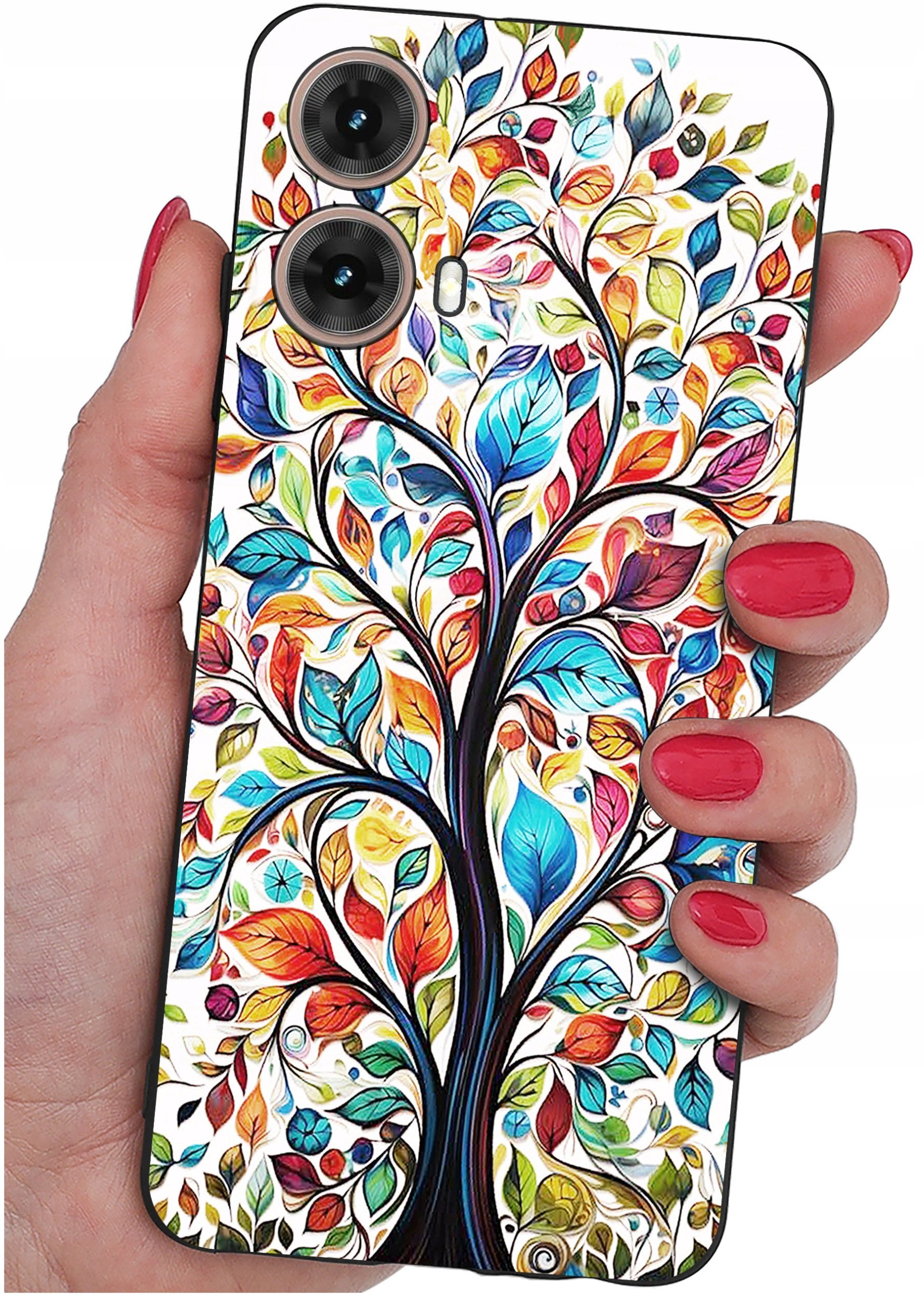 Etui do Motorola Moto G85 5G WZORY |SILIKONOWE MATT CASE