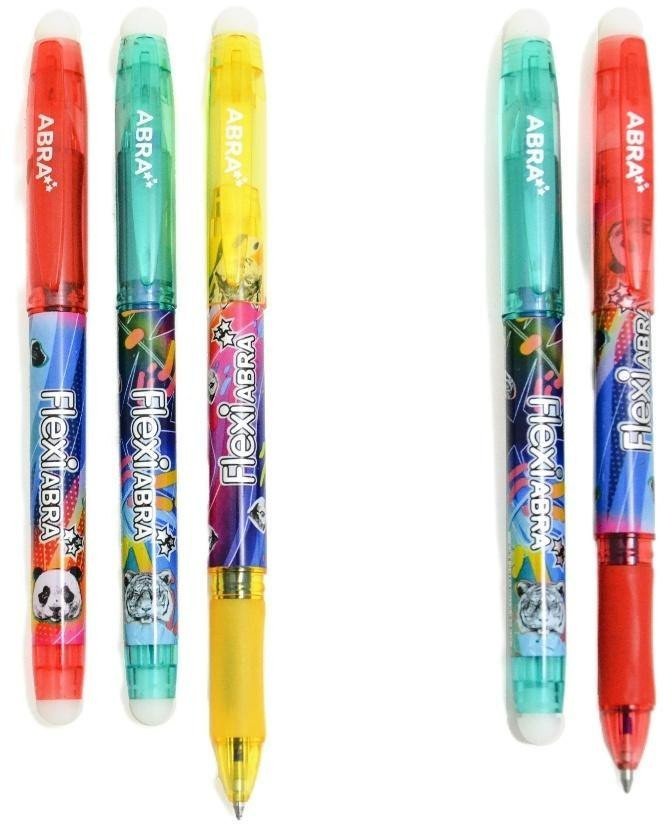 Długopis ścieralny Flexi Abra Wild 3szt +2gratis