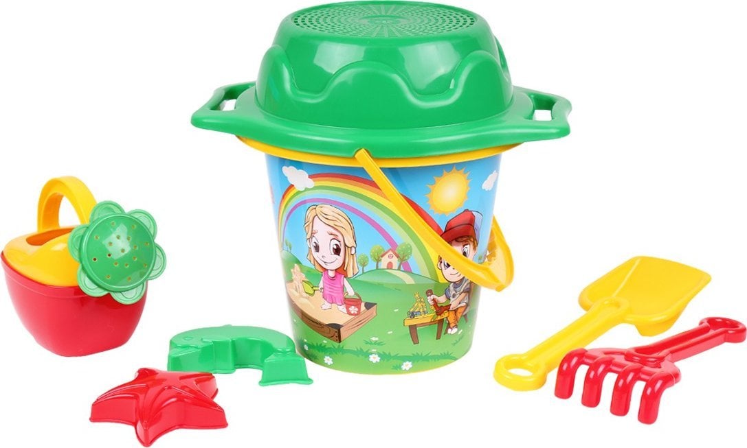 Technok Zestaw do piasku L Wiaderko + akcesoria TehnoK 1455