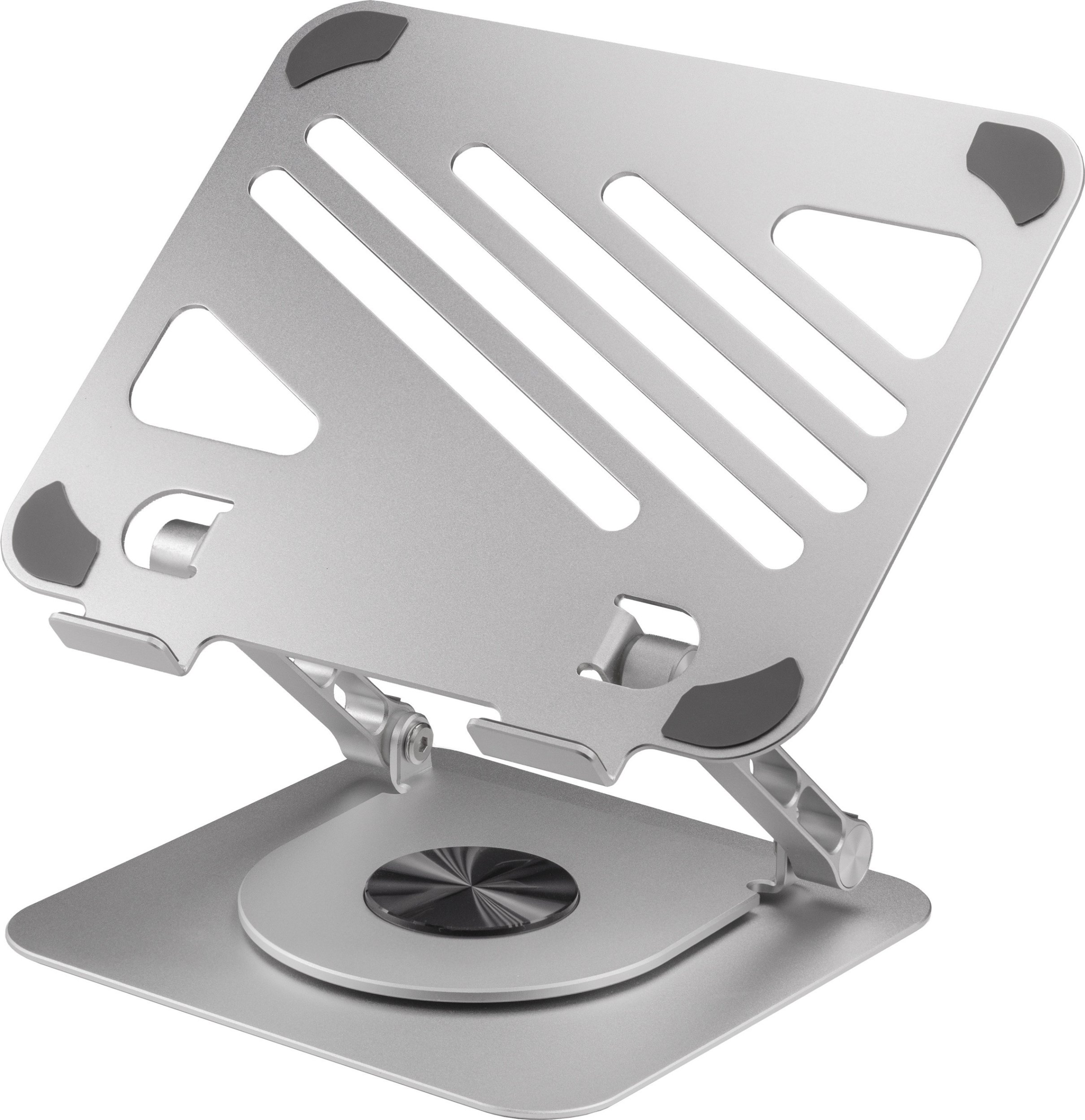 ErgoWork Alu 360deg rotating computer stand, silver
