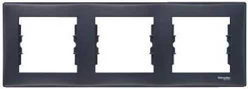 Schneider Electric Ramka potrójna Sedna pozioma grafitowa (SDN5800570)