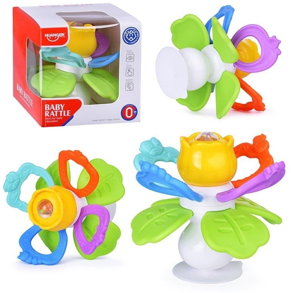 Grzechotka gryzak Kwiatek