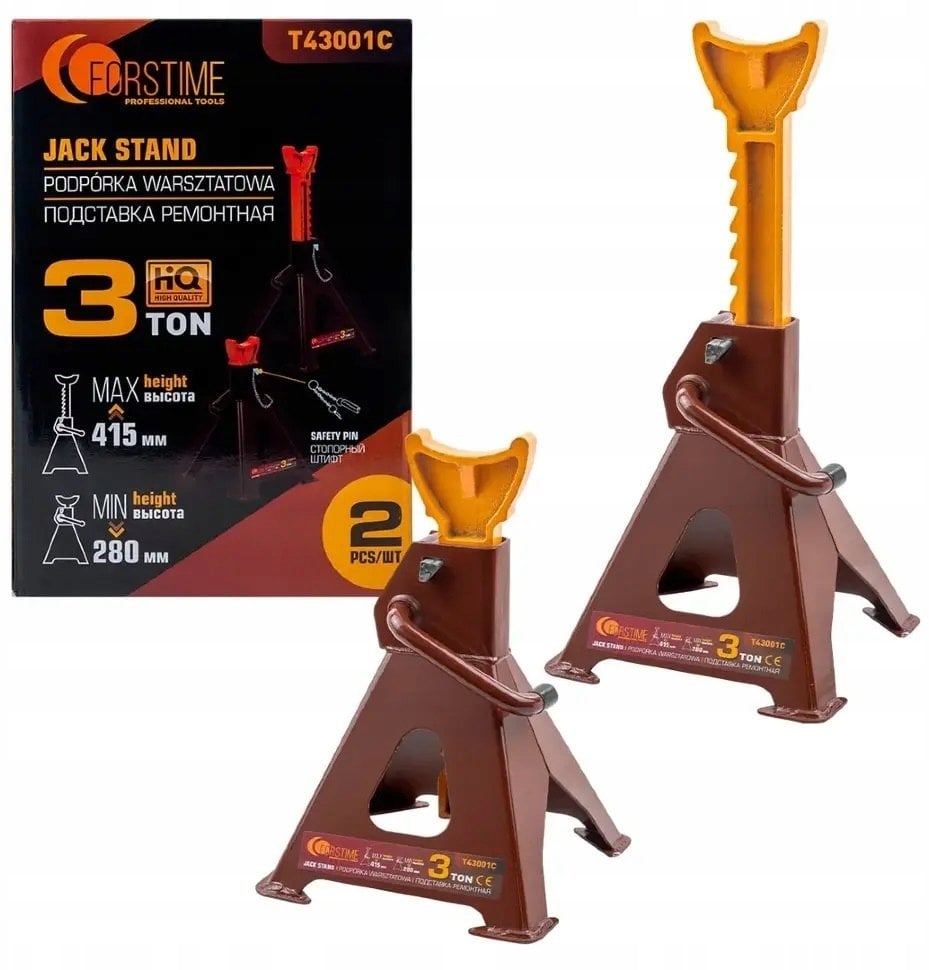 JCB Kobyłki podstawki samochodowe 3t (zestaw 2szt) (h min 280mm, h max 415mm)