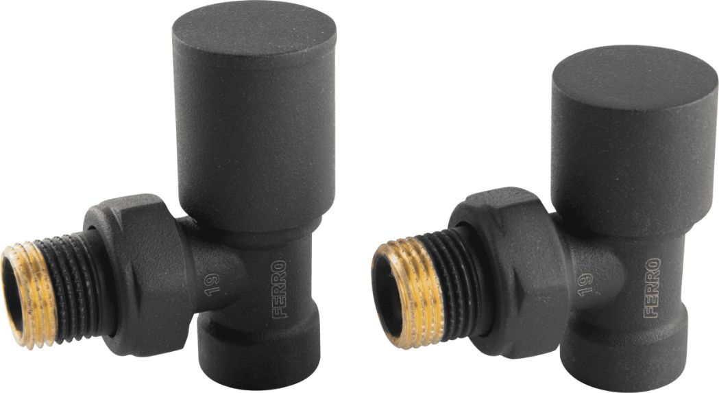 ZGB31AT dekoracyjny zestaw grzejnikowy kątowy , antracyt (G.ZG.KPL.KT.FERRO-ANT)