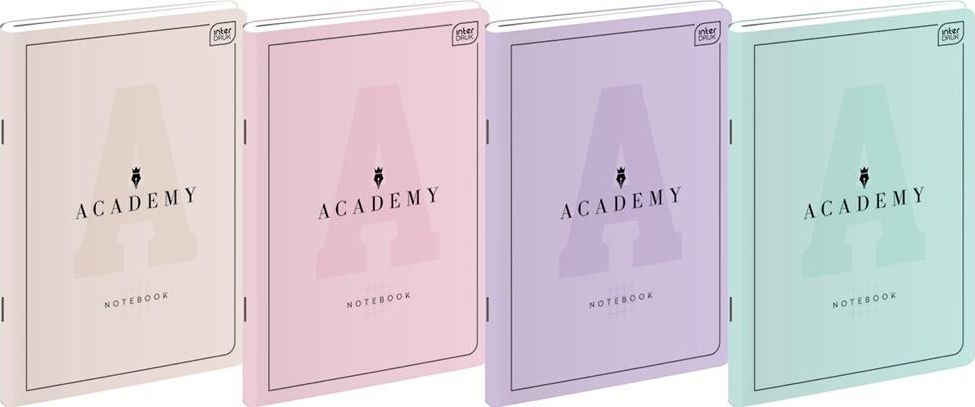 Interdruk Zeszyt A5/60K kratka Academy Pastel (10szt)