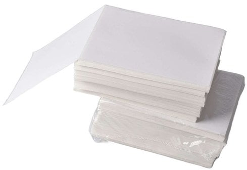 G&G Etykiety 500 sztuk 100 x 150 mm białe Z-załamanie