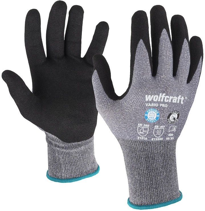 Wolfcraft Rękawiczki robocze roz. XL Vario Pro