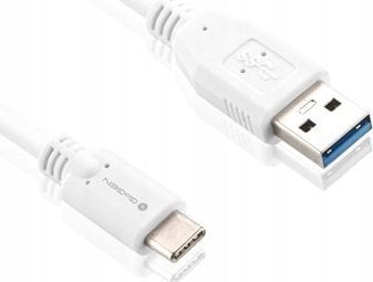 Kabel USB GoGEN USB-A - USB-C 1 m Biały