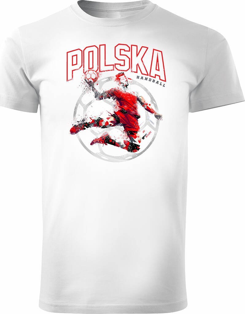 Topslang Koszulka polska piłka ręczna dla kibica do piłki ręcznej hand ball męska biała REGULAR S