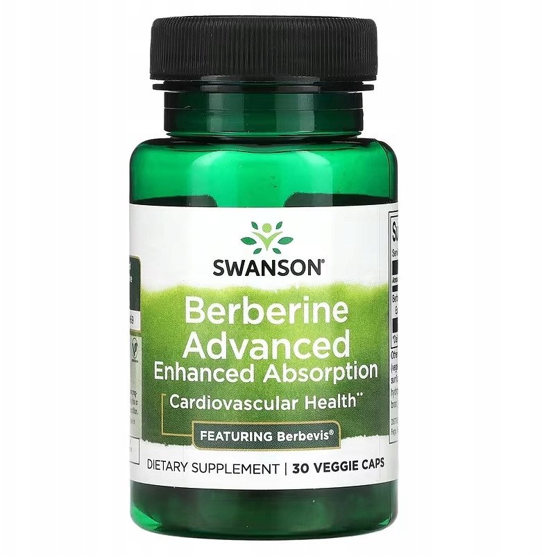 SWANSON Berberine Advanced 500mg 30 kapsułek Berberyna one size