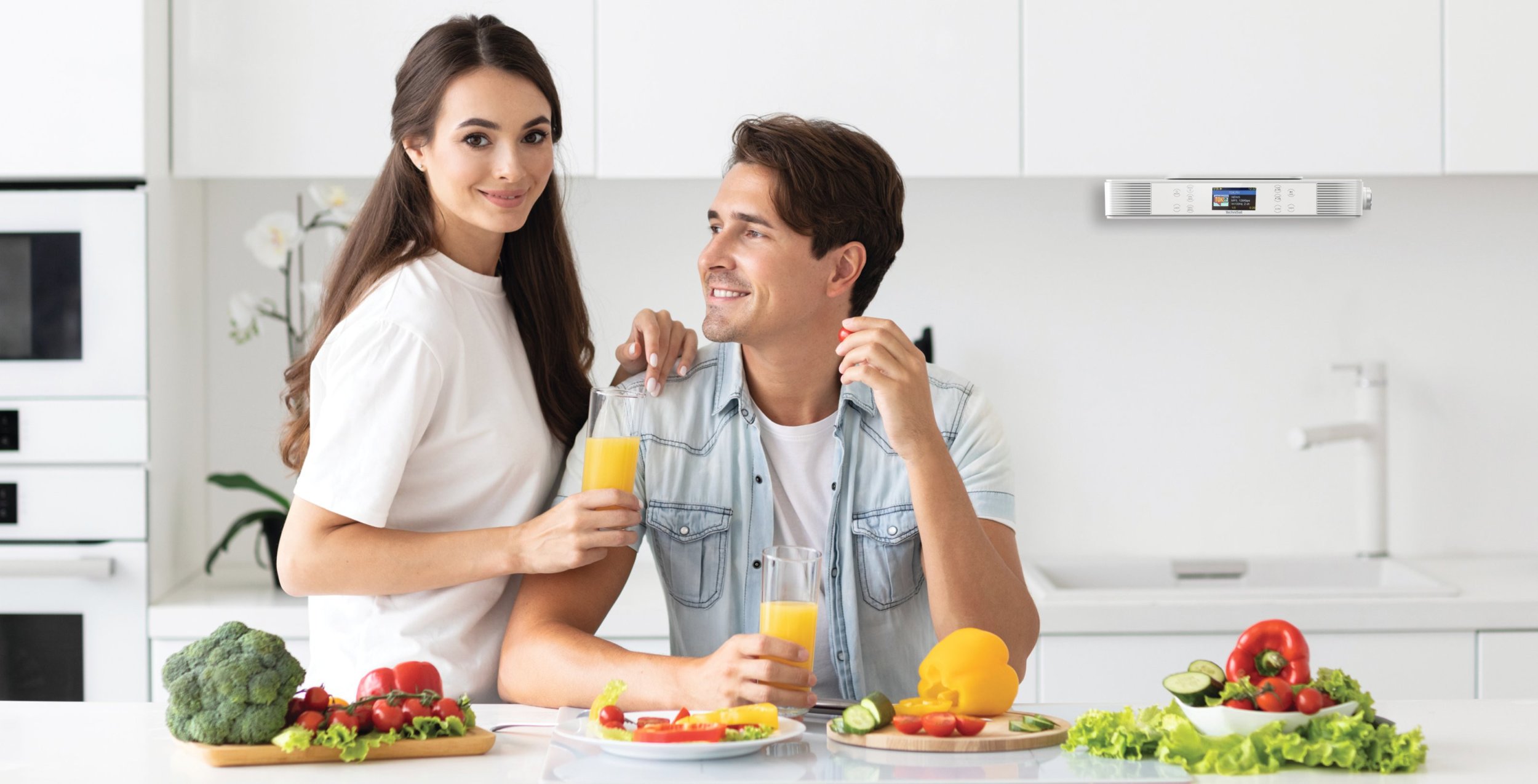 TECHNISAT 76-5278-10 Kitchen Radio IR radio internetowe podwieszane białe