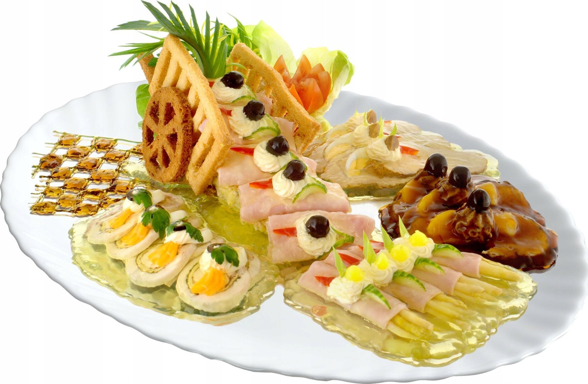 Kadax Półmisek Talerz Do Mięs Wędlin Szkło Hartowane