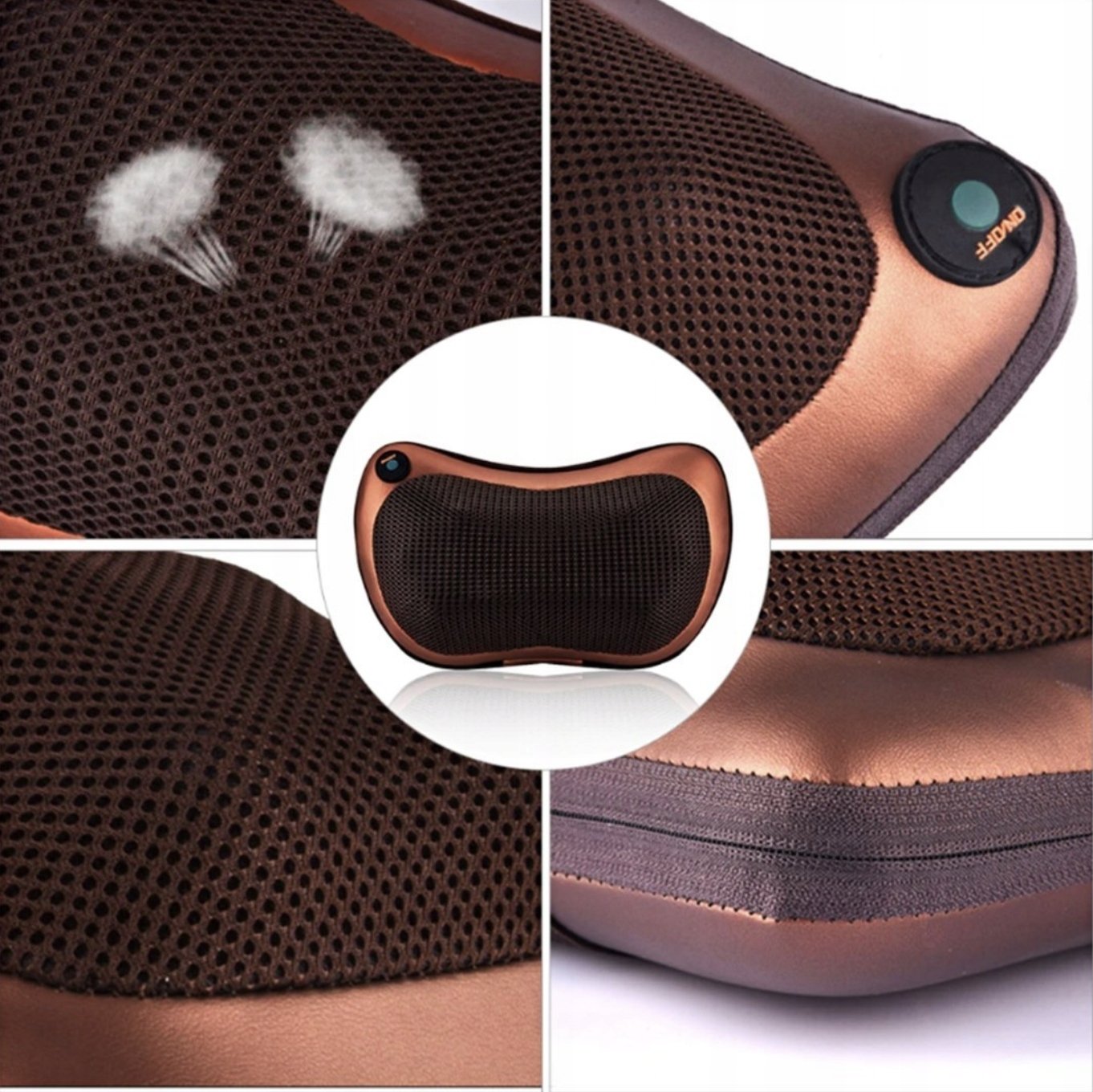 Poduszka Masażer Shiatsu Masująca Plecy Ciało Kark