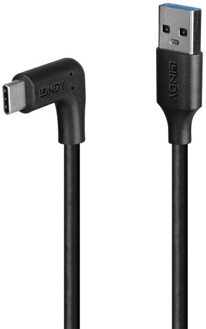Kabel USB Lindy USB-A - USB-C 0.5 m Czarny (32012)