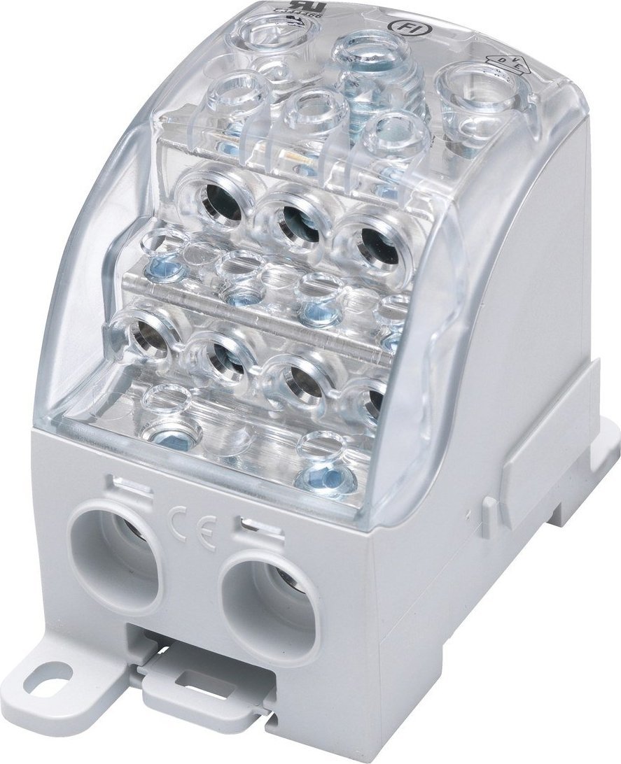 Simet Blok rozdzielczy - uniwersalny Al/Cu SUB 490 (82090) SIMBLOCK szary 81652002