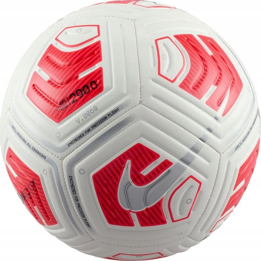 Nike Piłka nożna Strike Team - FA24 biało-czerwona FZ7557 100 r. 4