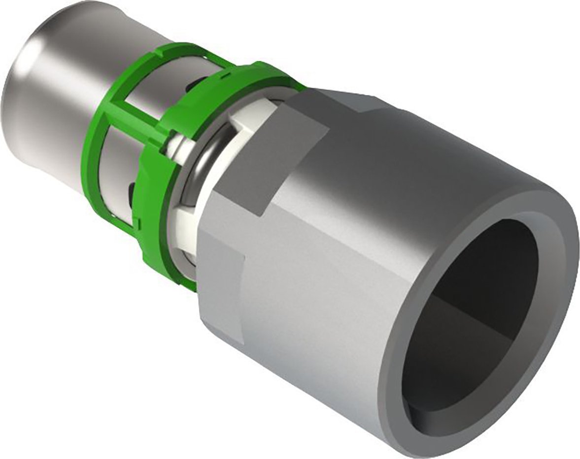 Złączka GW zaprasowywana MultiSkin mosiądz/cynowany 16x1/2