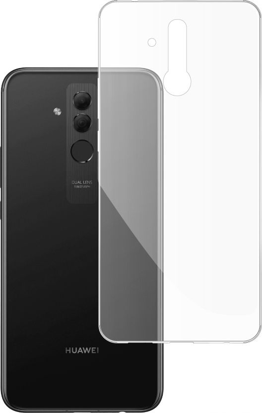etumi Etui Do Huawei Mate 20 Lite Gumowe Slim Clear View Pokrowiec Ochronny / Futerał Obudowa / Ochrona Clear Cover Bezbarwne Slim Case0044