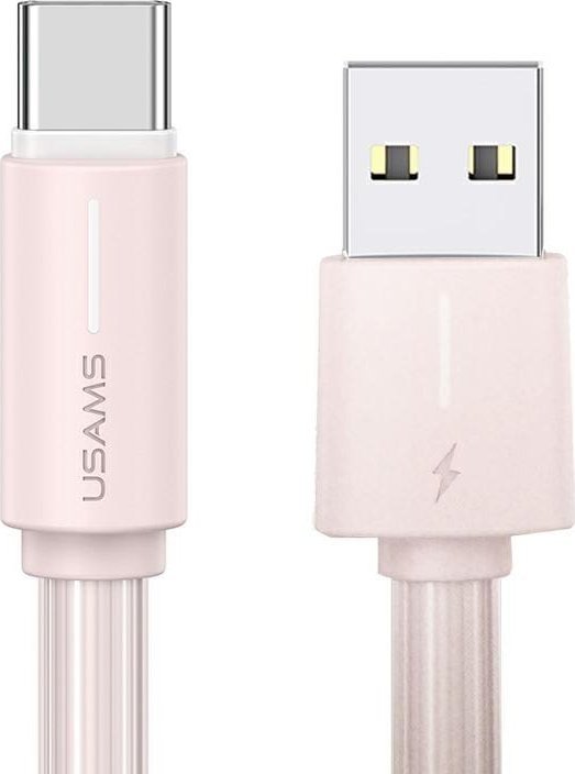 Kabel USB Usams USB-A - USB-C 1 m Różowy