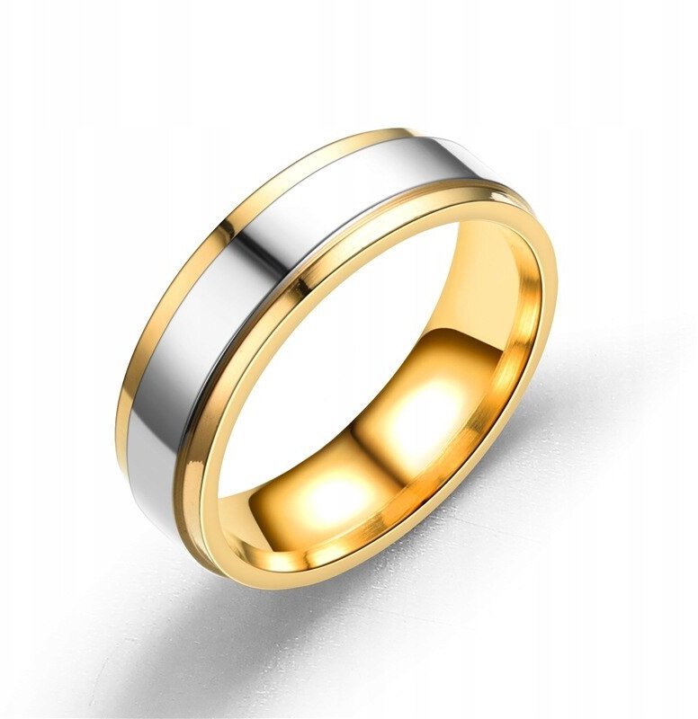 OBRĄCZKA ŚLUBNA Pierścionek STALOWY 5mm 316L r.22