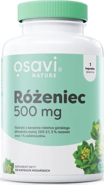 Osavi Osavi - Różeniec, Rhodiola Rosea, 500mg, 120 vkaps