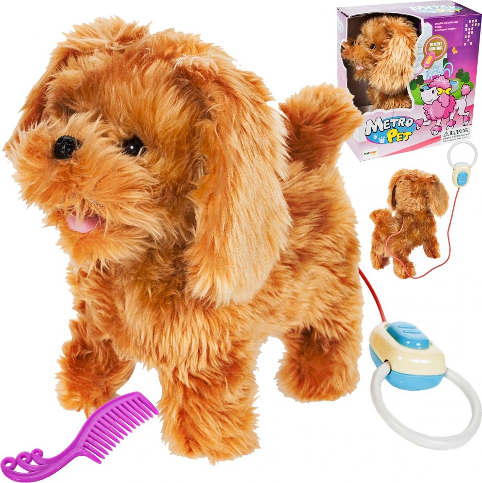 MalPlay Piesek interaktywny na smyczy