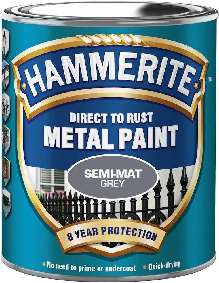 Hammerite Silkemat - Grå - 750 ml.