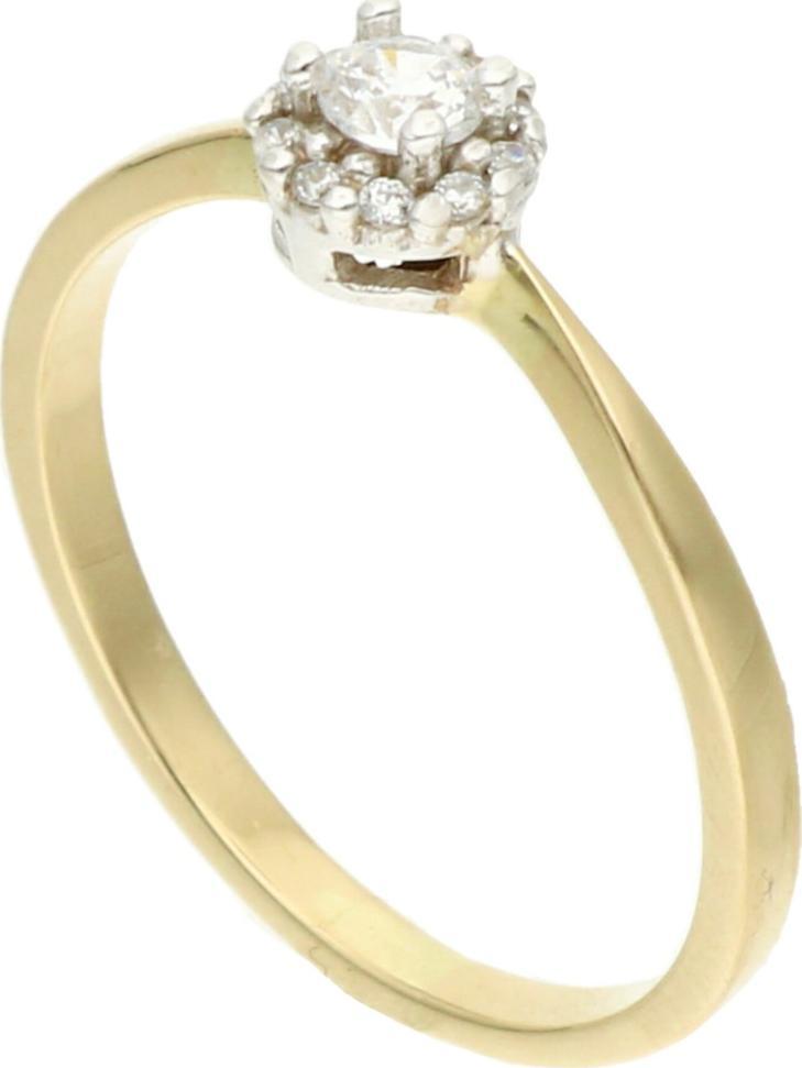 Rosanto Złoty pierścionek z cyrkoniami roz. 12 585 14k