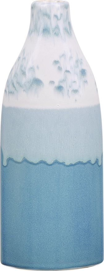Shumee Wazon na kwiaty 35 cm biało-niebieski CALLIPOLIS