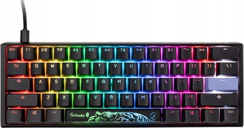 Klawiatura Ducky Ducky One 3 Classic Black/White Mini Gaming Tastatur, RGB LED - MX-Red (US)