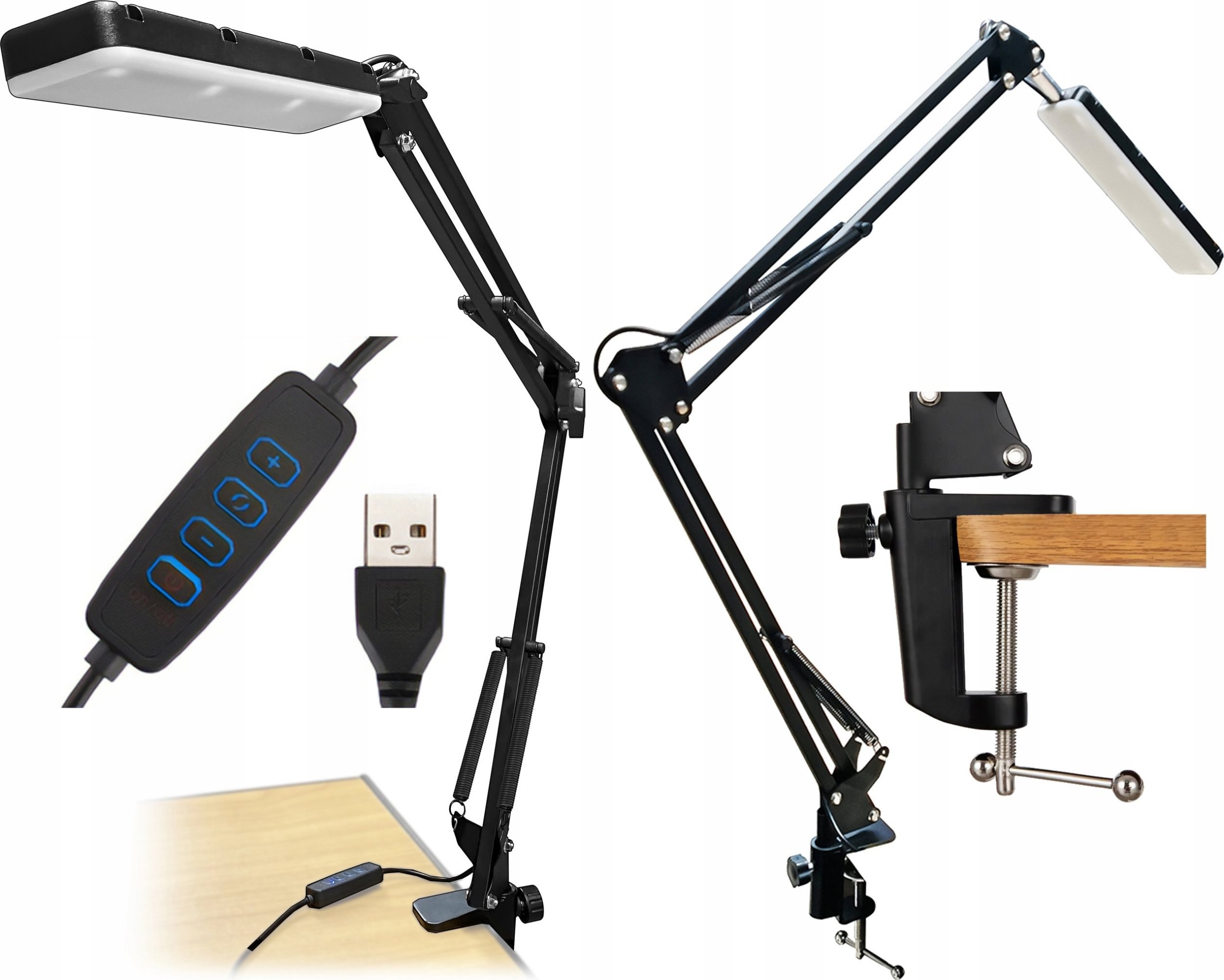 Lampka biurkowa Media-Tech czarna (MT224)