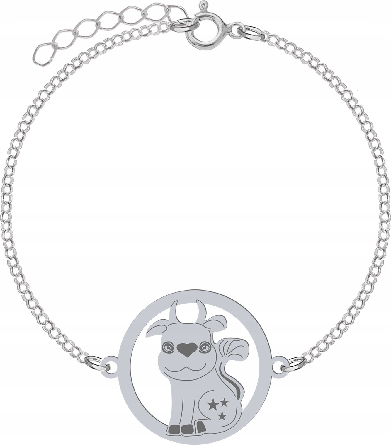 Radziszewska Jewellery Srebrna Bransoletka CUTIE KRÓWKA DEDYKACJA