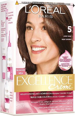 L’Oreal Paris Excellence Creme Krem koloryzujący 5 jasny brąz