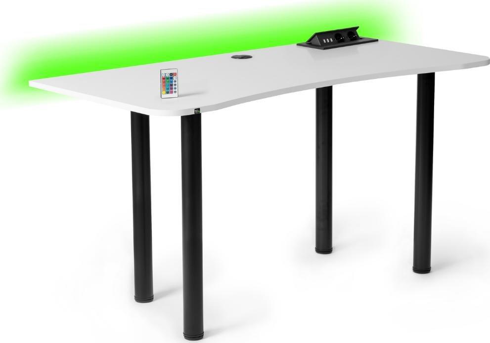 Biurko Marco Game Comfort Pro Białe 139 cmx68 cm