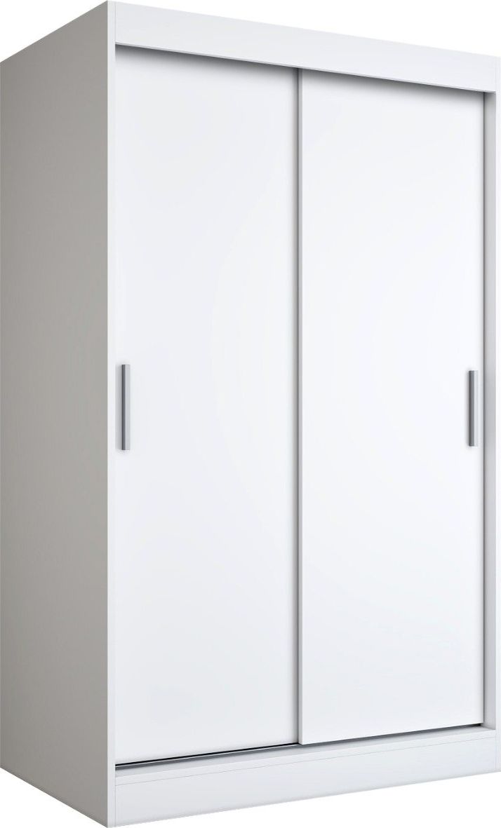 MKPOL Szafa przesuwna MODUO COMFORT 120 biała mat gładka