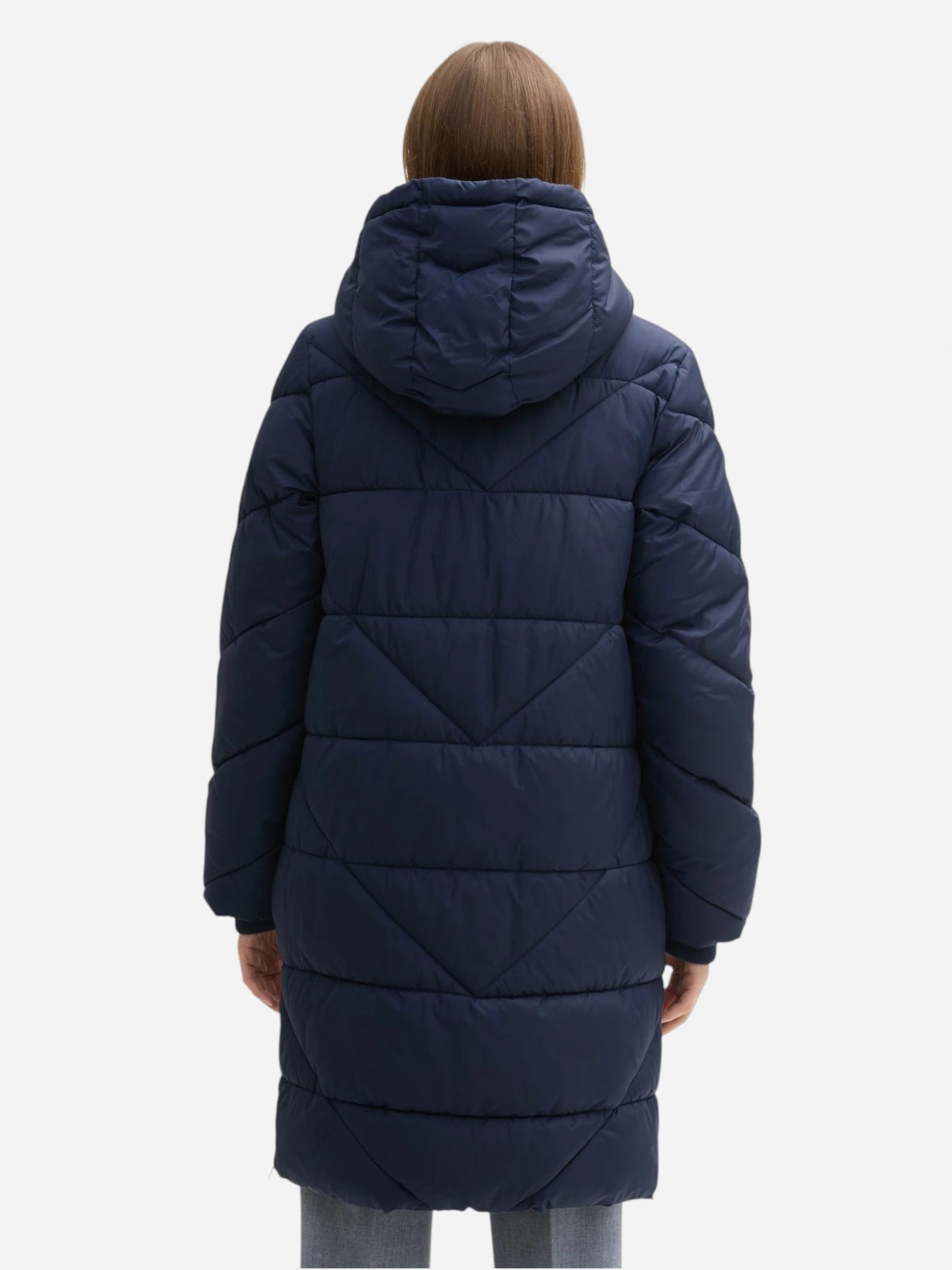 Tom Tailor moteriškas žieminis paltas, tamsiai mėlynas