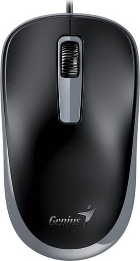 Mysz przewodowa, Genius DX-125S, czarno-szara, optyczna, 1200DPI