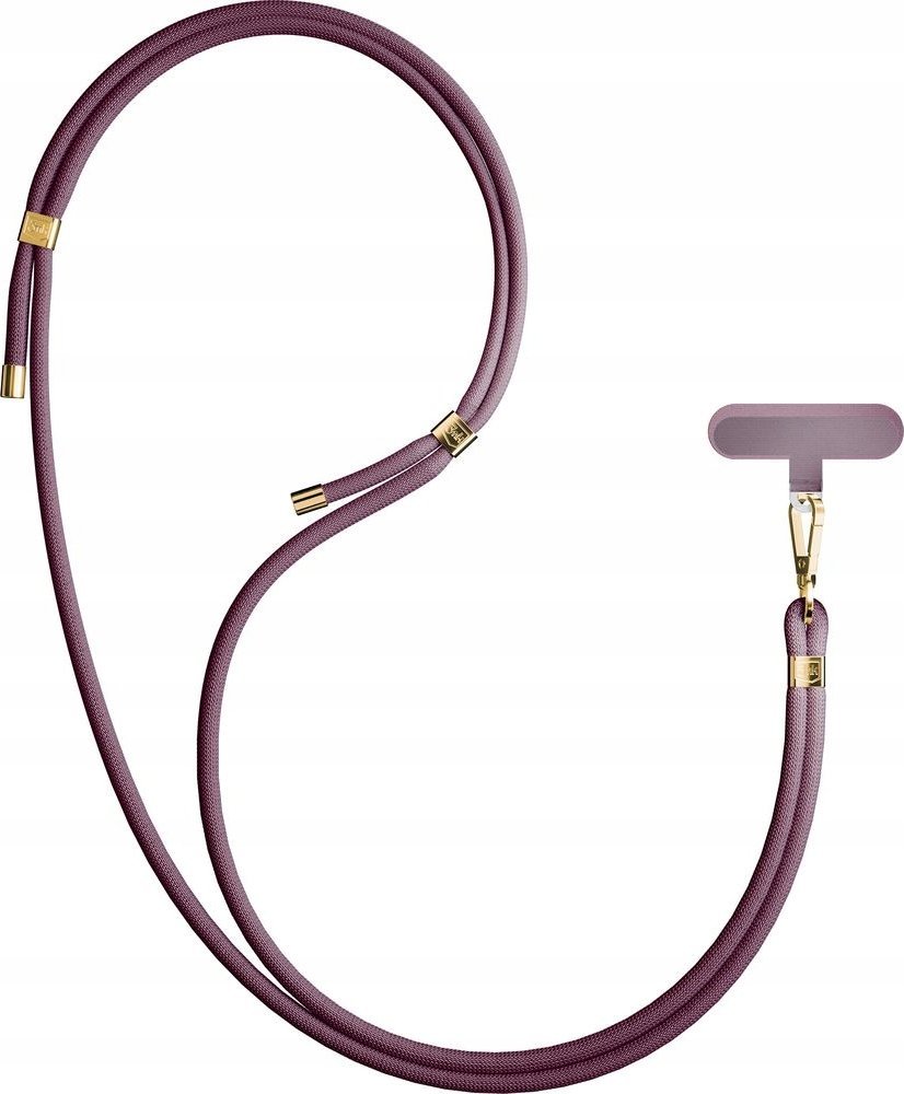3MK Smycz do telefonu - 3mk EasyClip Elite - Mulberry (gold) )